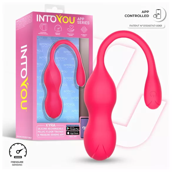 INTOYOU Kyra Pelvic - bolas de kegel com vibração inteligente - silicone rosa