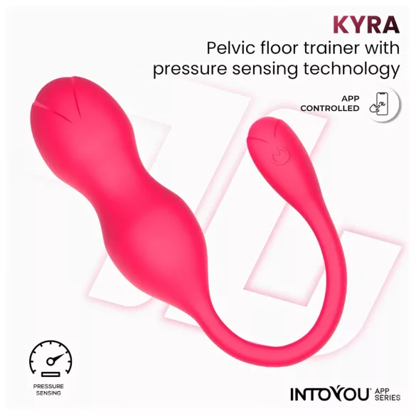 INTOYOU Kyra Pelvic - bolas de kegel com vibração inteligente - silicone rosa
