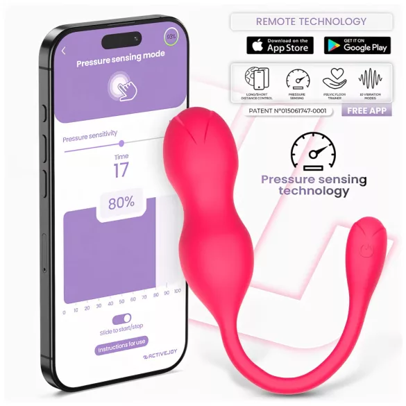 INTOYOU Kyra Pelvic - bolas de kegel com vibração inteligente - silicone rosa