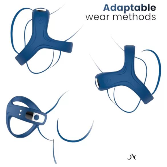 INTOYOU - anel peniano vibratório inteligente - silicone azul