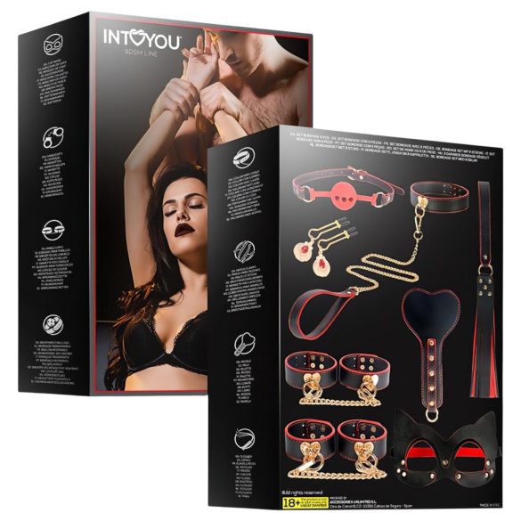 INTOYOU - kit BDSM avançado - 8 peças - preto