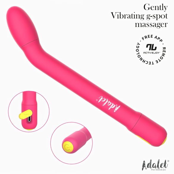 Adalet Gently - vibrador ponto G e próstata - recarregável silicone rosa