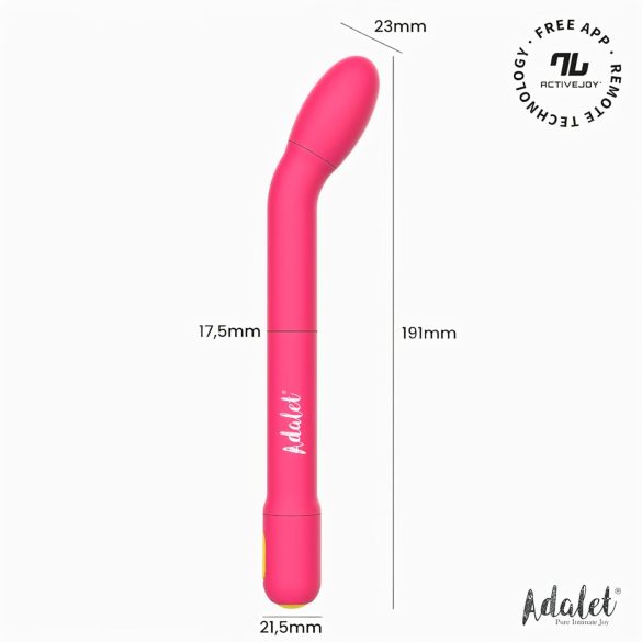 Adalet Gently - vibrador ponto G e próstata - recarregável silicone rosa