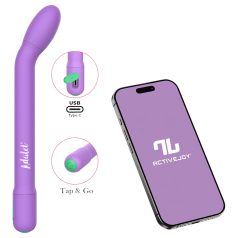   Adalet Gently - vibrador ponto G e próstata inteligente - silicone lilás