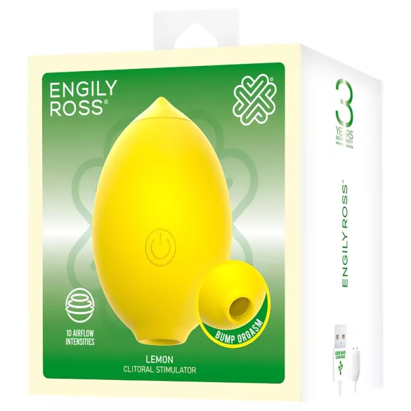 Engily Ross Lemon - estimulador de clitóris com ondas de ar em forma de limão (amarelo)