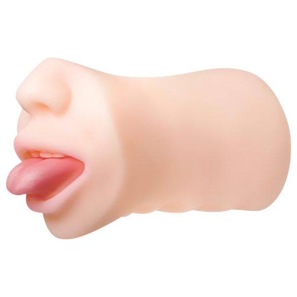 Zero Tolerance - masturbador oral realista - silicone cor natural