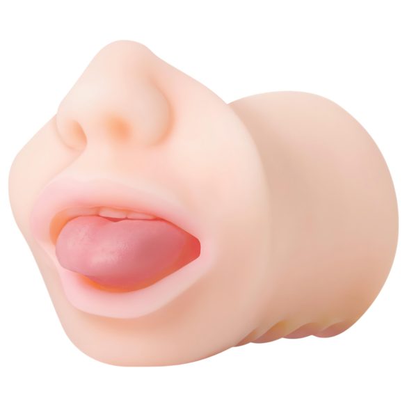 Zero Tolerance - masturbador oral realista - silicone cor natural