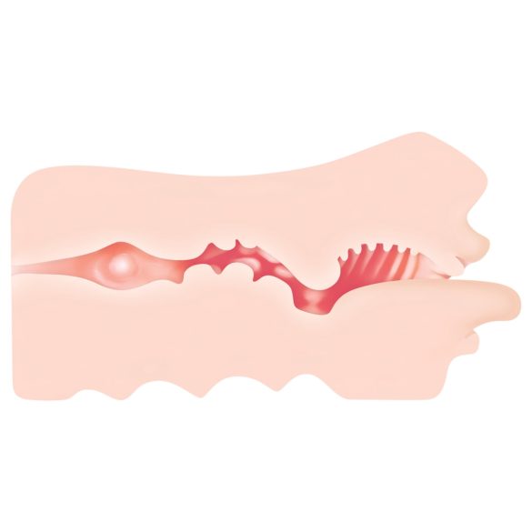 Zero Tolerance - masturbador oral realista - silicone cor natural