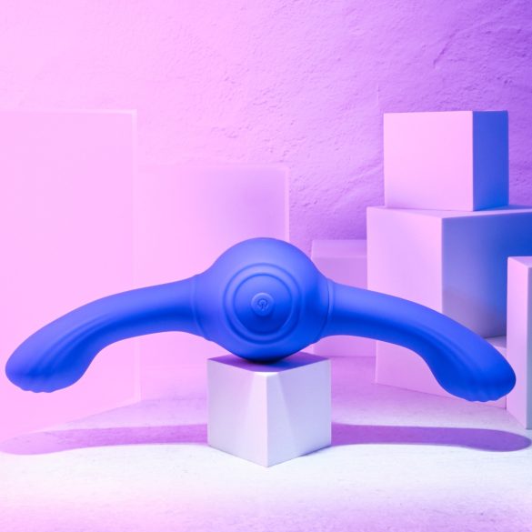 Evolved - vibrador duplo recarregável com vibração e rotação - silicone lilás