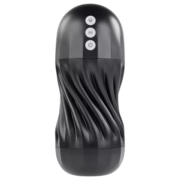 Playboy Solo Stroker - masturbador preto com sucção recarregável