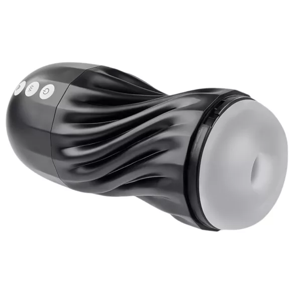 Playboy Solo Stroker - masturbador preto com sucção recarregável