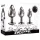 Evolved Black Gem - conjunto de plugs anais de metal com pedra preta (prateado)