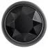 Evolved Black Gem - conjunto de plugs anais de metal com pedra preta (prateado)