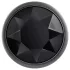 Evolved Black Gem - conjunto de plugs anais de metal com pedra preta (prateado)
