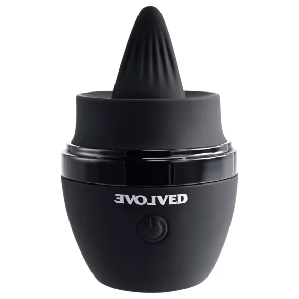 Evolved Tongue Tied - vibrador com língua, recarregável (preto)