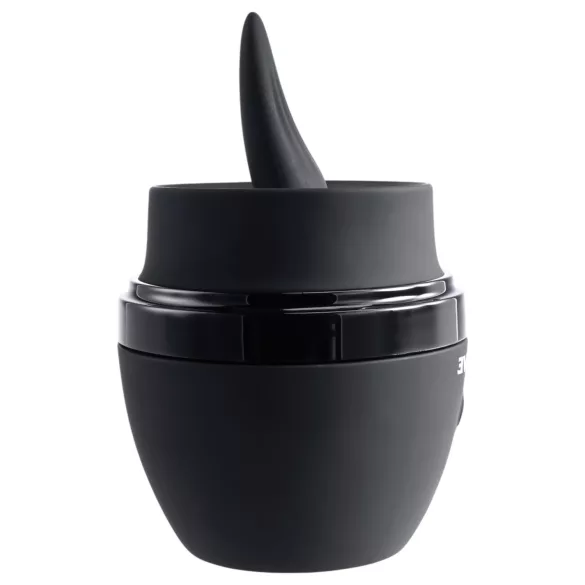 Evolved Tongue Tied - vibrador com língua, recarregável (preto)