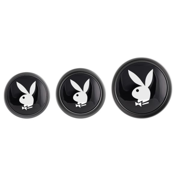 Playboy - plug anal set - 3 peças - cor prata