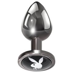 Playboy Tux - plug anal pequeno - metal prateado