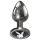Playboy Tux - plug anal pequeno - metal prateado