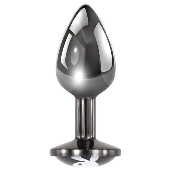 Playboy Tux - plug anal pequeno - metal prateado