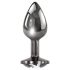 Playboy Tux - plug anal pequeno - metal prateado
