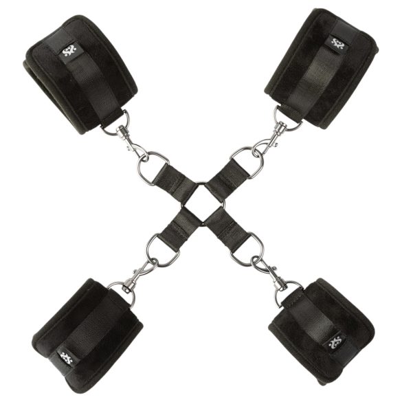 Sei Mio - algema para tornozelo e pulso - couro preto