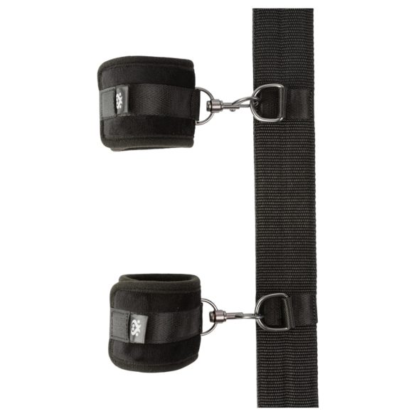 Sei Mio - barra de contenção com algemas - metal e couro preto