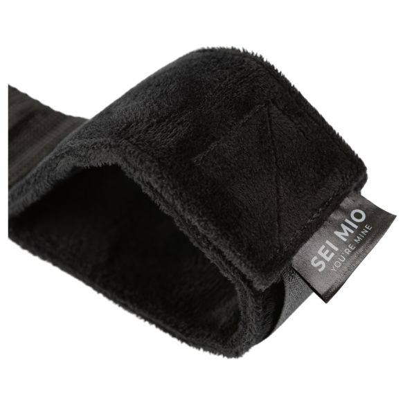 Sei Mio - barra de contenção com algemas - metal e couro preto