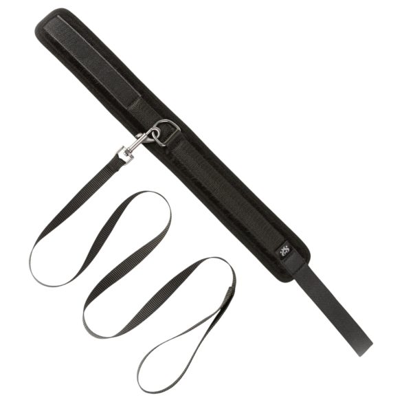 Sei Mio - coleira com guia - couro preto