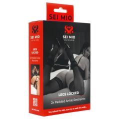 Sei Mio - algema para tornozelo - couro preto
