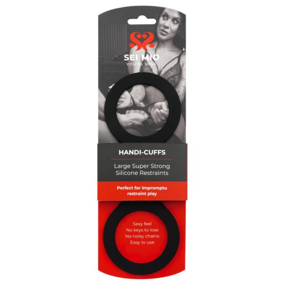 Sei Mio - algema de silicone - tamanho L - preto