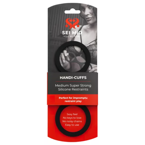 Sei Mio - algema de silicone - tamanho M - preto
