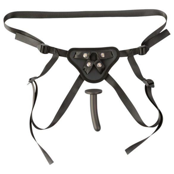 Sei Mio - dildo com arnês - 12,5 cm - preto