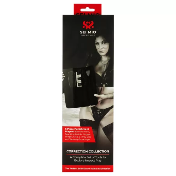 Sei Mio - kit BDSM - conjunto 5 peças - preto