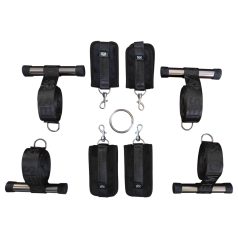   Sei Mio - cruz bondage para porta - fixação resistente - preto