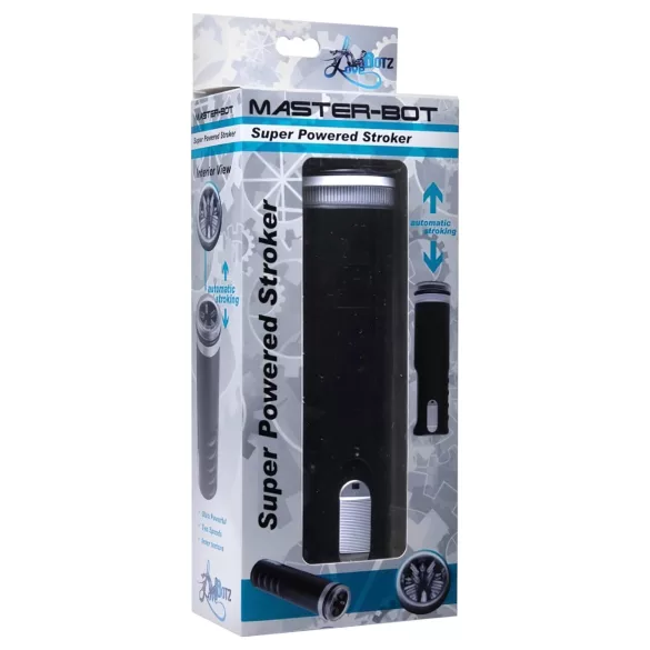 Master-Bot - Masturbador com Movimento Suave e Textura Macia (Preto)