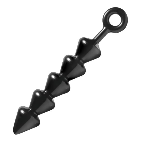 Spades - dildo anal com esferas - silicone preto