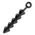 Spades - dildo anal com esferas - silicone preto