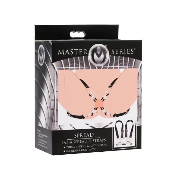 XR Brands - grampos separadores de lábios vaginais - preto