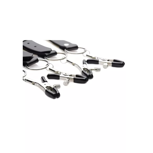 XR Brands - grampos separadores de lábios vaginais - preto