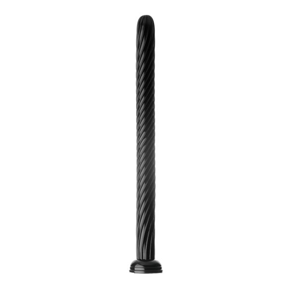 Hosed - Dildo anal com ventosa - Espiral flexível - Preto - 19 cm