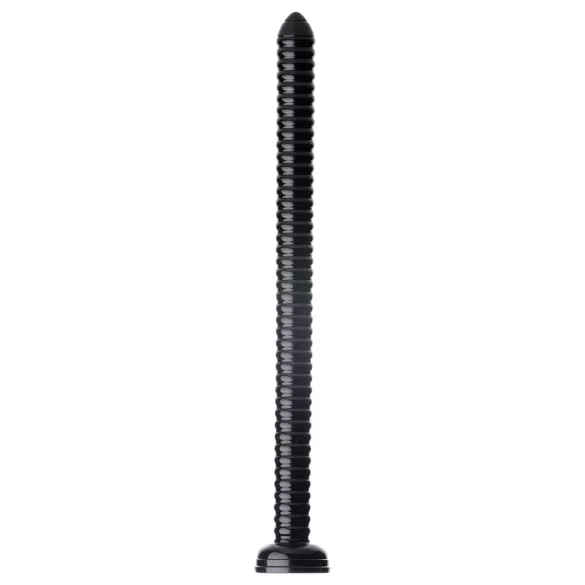 HOSED - dildo anal com ventosa - textura ondulada - preto