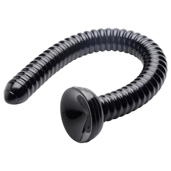 HOSED - dildo anal com ventosa - textura ondulada - preto