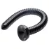 HOSED - dildo anal com ventosa - textura ondulada - preto