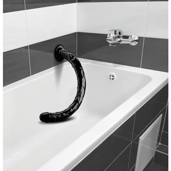 Hosed Anal Snake 19 - dildo anal com ventosa - preto