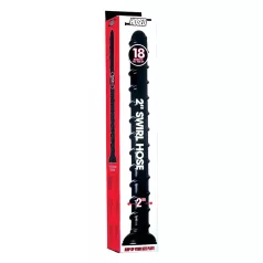 Hosed - dildo anal - longo e flexível - preto 18 cm