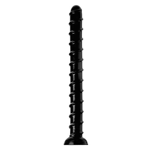 Hosed - dildo anal - longo e flexível - preto 18 cm