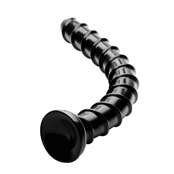 Hosed - dildo anal - longo e flexível - preto 18 cm