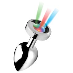 Booty Sparks - plug anal luminoso - grande - prata