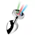 Booty Sparks - plug anal luminoso - grande - prata